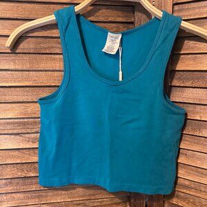 C'est Moi Crop Tank Top Emerald